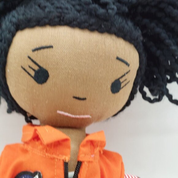 HarperIman Charlie Astronaut Plush Doll 14" Orange Outfit African American - Picture 7 of 7
